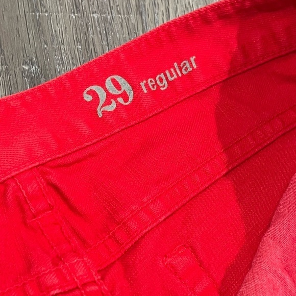 EUC Women’s J. Crew 29 Regular MATCHSTICK Light Red Staple Jeans Denim Pants - Picture 6 of 8